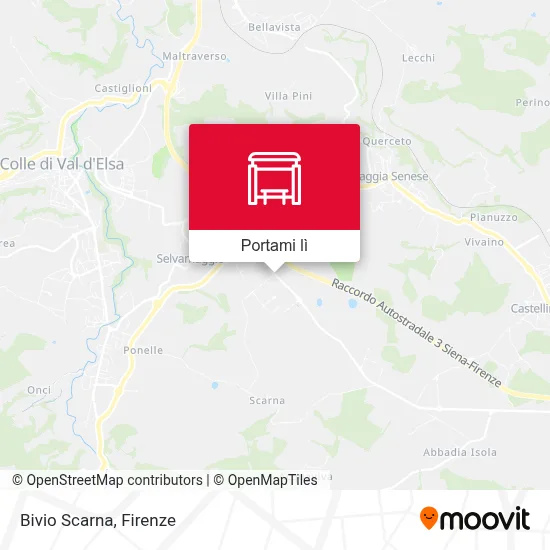 Mappa Bivio Scarna