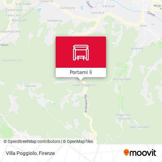 Mappa Villa Poggiolo