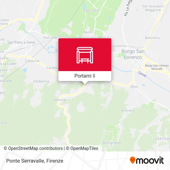 Mappa Ponte Serravalle