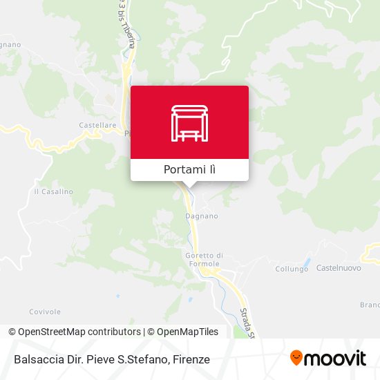 Mappa Balsaccia Dir. Pieve S.Stefano