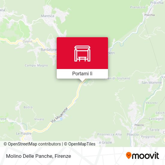 Mappa Molino Delle Panche