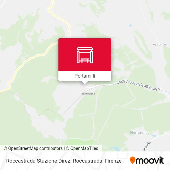 Mappa Roccastrada Stazione Direz. Roccastrada