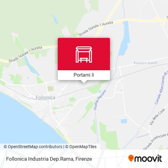 Mappa Follonica Industria Dep.Rama