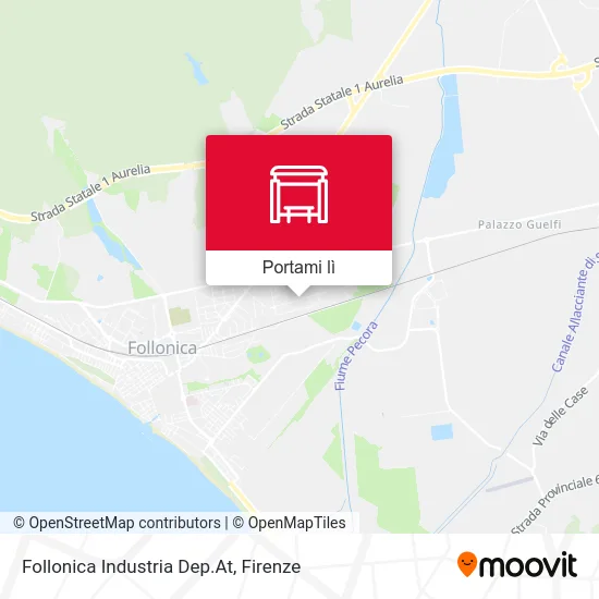 Mappa Follonica Industria Dep.At
