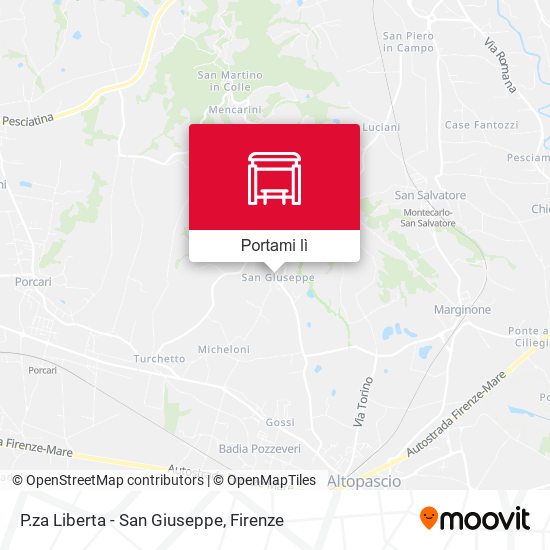 Mappa P.za Liberta - San Giuseppe