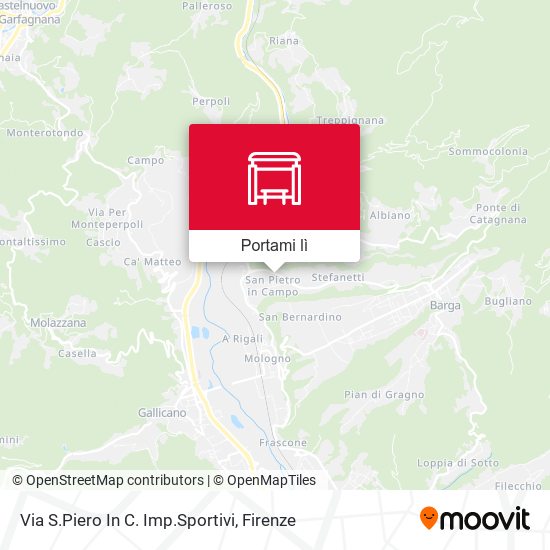 Mappa Via S.Piero In C. Imp.Sportivi
