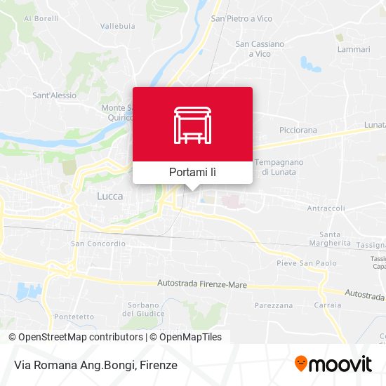 Mappa Via Romana Ang.Bongi