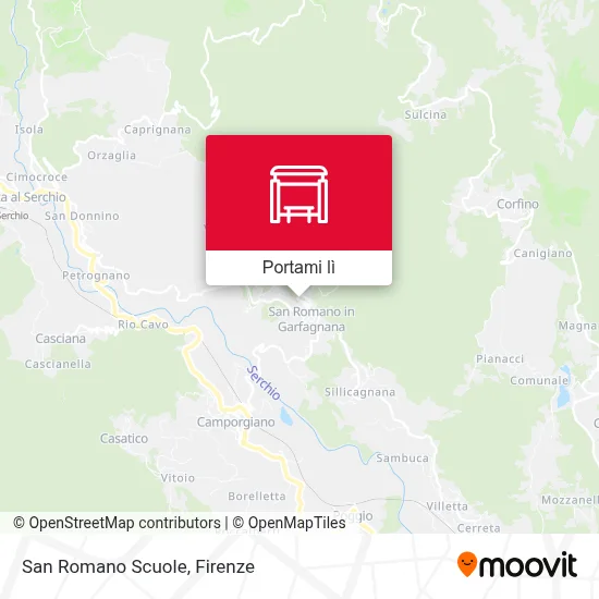 Mappa San Romano Scuole