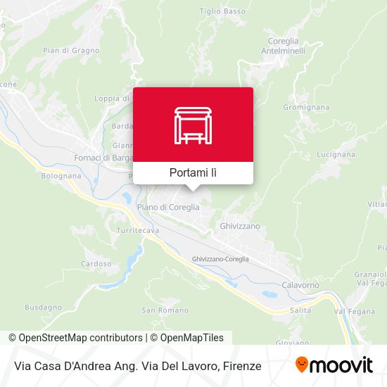 Mappa Via Casa D'Andrea Ang. Via Del Lavoro