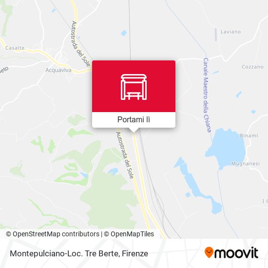 Mappa Montepulciano-Loc. Tre Berte