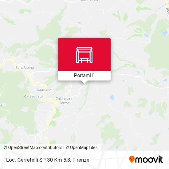 Mappa Loc. Cerretelli SP 30 Km 5,8