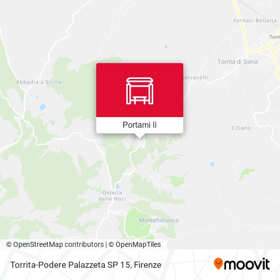 Mappa Torrita-Podere Palazzeta SP 15