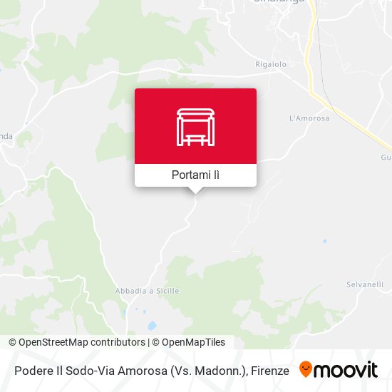 Mappa Podere Il Sodo-Via Amorosa (Vs. Madonn.)