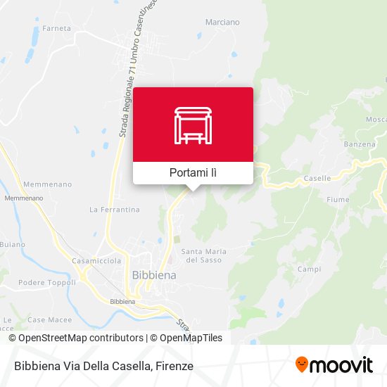 Mappa Bibbiena Via Della Casella