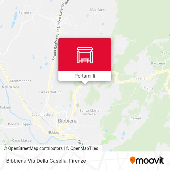 Mappa Bibbiena Via Della Casella