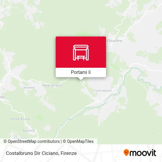 Mappa Costalbruno Dir Ciciano