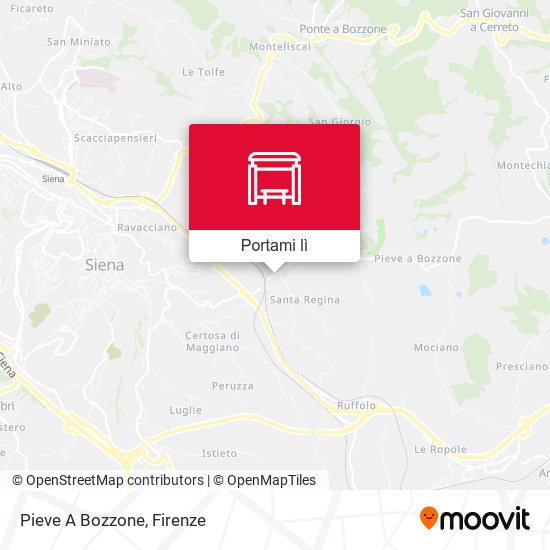 Mappa Pieve A Bozzone