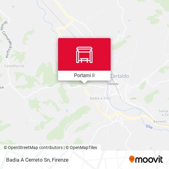 Mappa Badia A Cerreto                    Sn