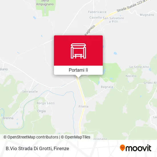 Mappa B.Vio Strada Di Grotti