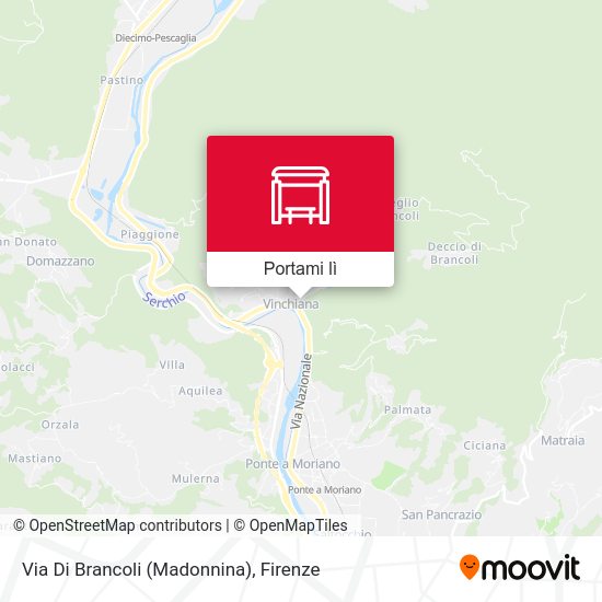 Mappa Via Di Brancoli (Madonnina)