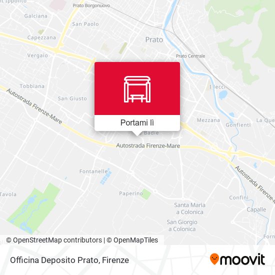 Mappa Officina Deposito Prato