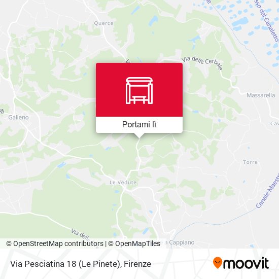 Mappa Via Pesciatina 18 (Le Pinete)