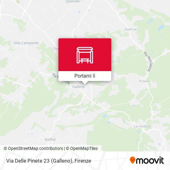 Mappa Via Delle Pinete 23 (Galleno)