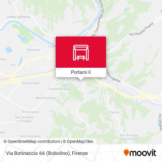 Mappa Via Botinaccio 66 (Bobolino)