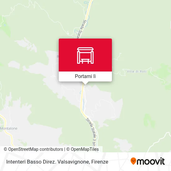 Mappa Intenteri Basso Direz. Valsavignone