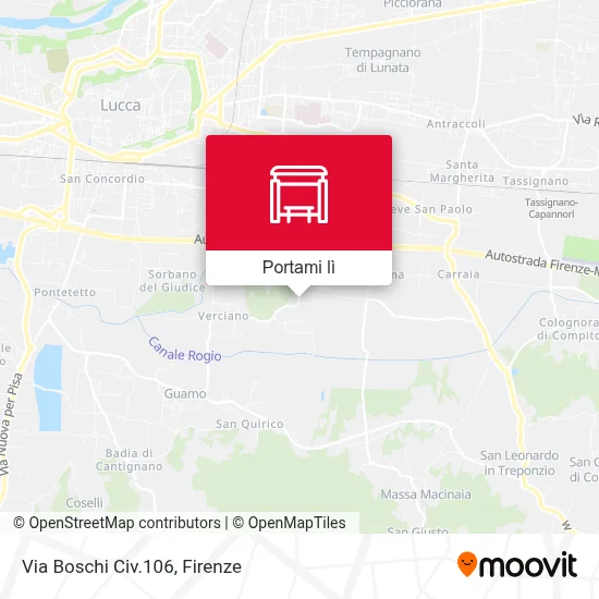 Mappa Via Boschi Civ.106