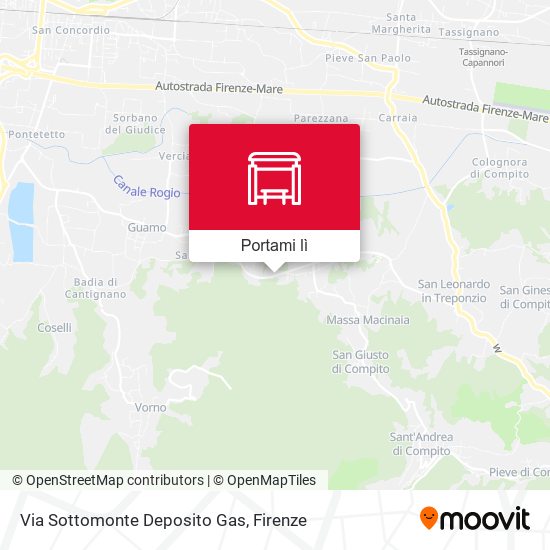 Mappa Via Sottomonte Deposito Gas