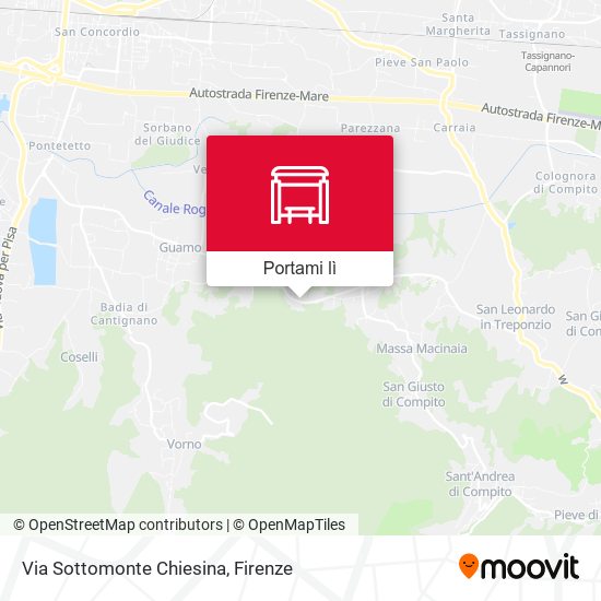 Mappa Via Sottomonte Chiesina