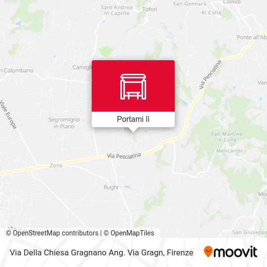 Mappa Via Della Chiesa Gragnano Ang. Via Gragn