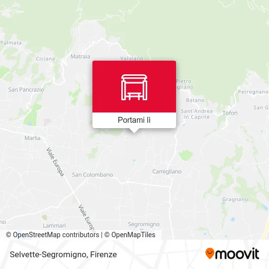 Mappa Selvette-Segromigno