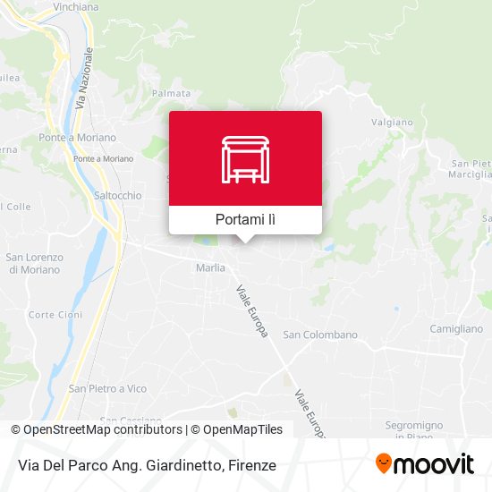 Mappa Via Del  Parco Ang. Giardinetto