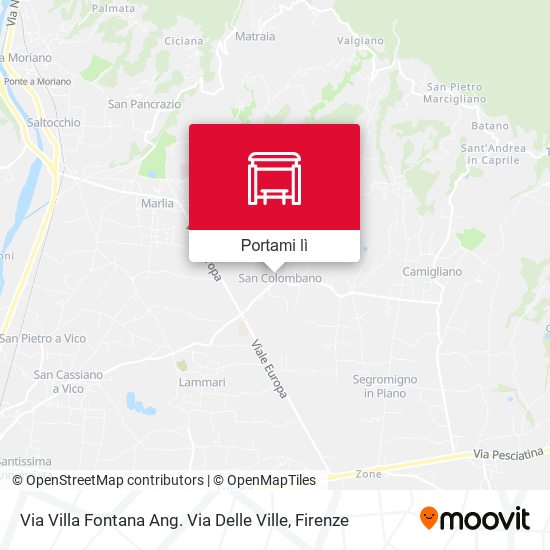 Mappa Via Villa Fontana Ang. Via Delle Ville