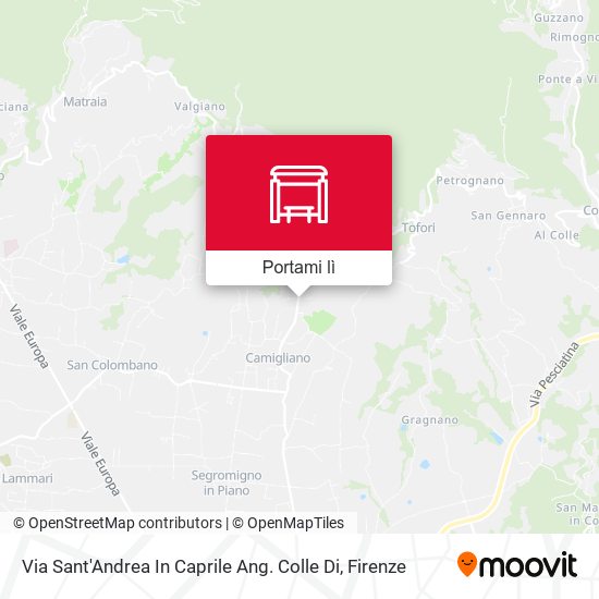 Mappa Via Sant'Andrea In Caprile Ang. Colle Di