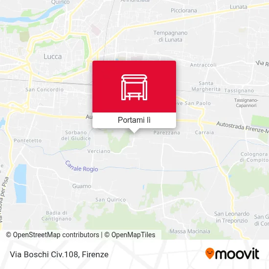 Mappa Via Boschi Civ.108