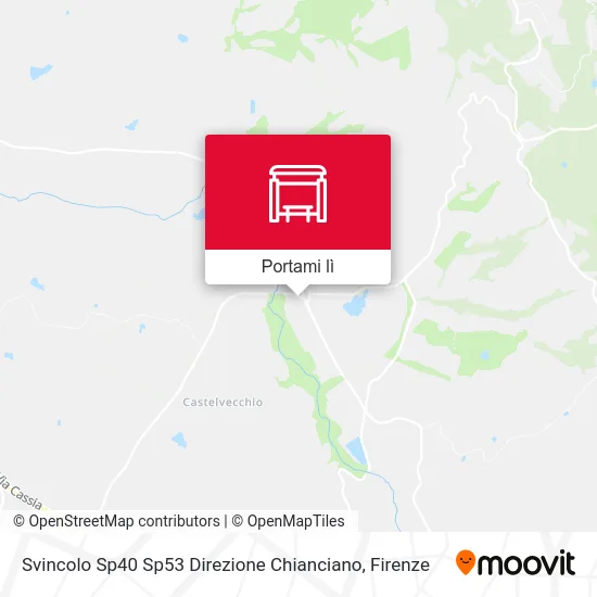 Mappa Svincolo Sp40 Sp53 Direzione Chianciano