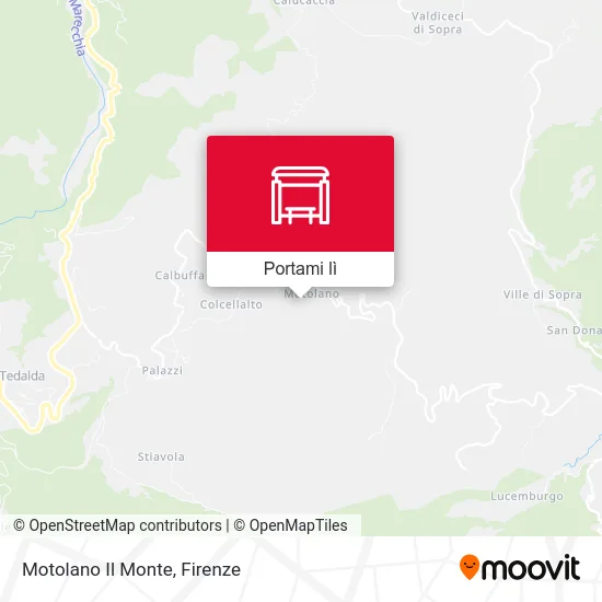 Mappa Motolano Il Monte