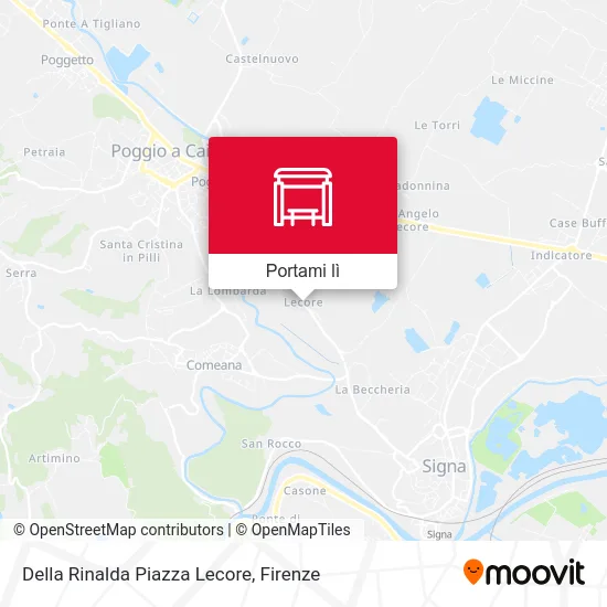 Mappa Della Rinalda Piazza Lecore