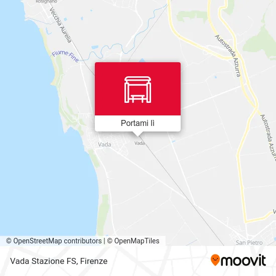 Mappa Vada Stazione FS