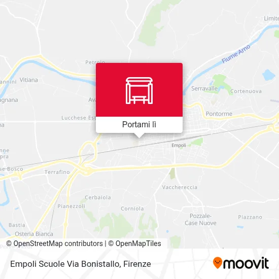Mappa Empoli Scuole Via Bonistallo