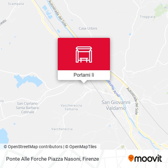 Mappa Ponte Alle Forche Piazza Nasoni