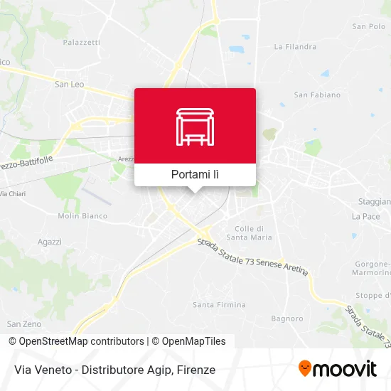 Mappa Via Veneto - Distributore Agip