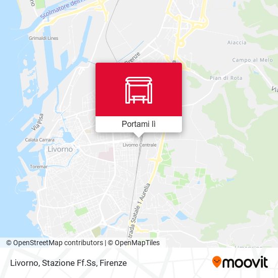 Mappa Livorno, Stazione Ff.Ss