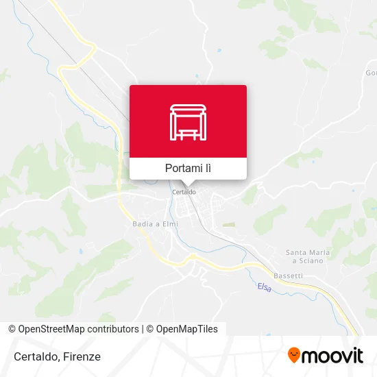 Mappa Certaldo