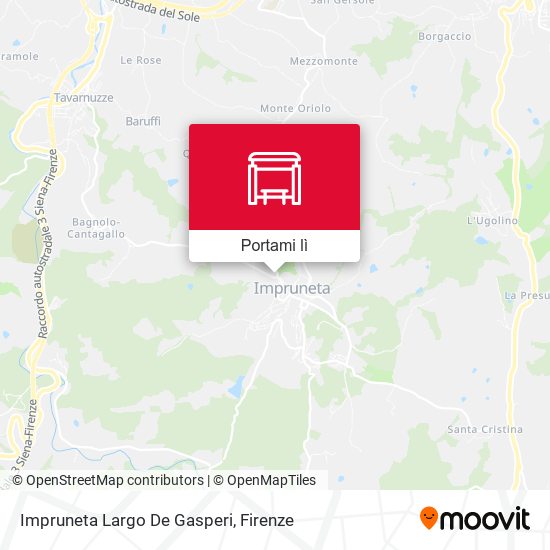 Mappa Impruneta Largo De Gasperi