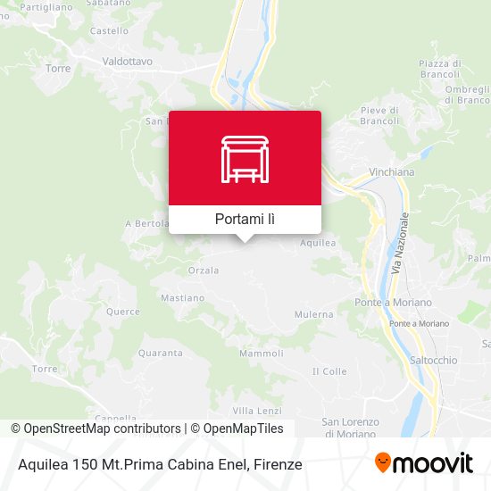 Mappa Aquilea 150 Mt.Prima Cabina Enel