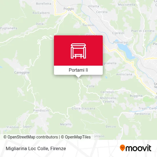 Mappa Migliarina Loc Colle